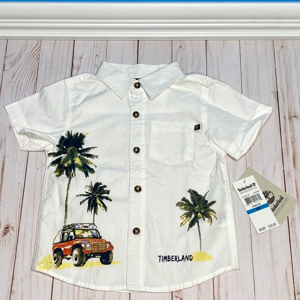 Timberland Button Down Short Set - Picture 2 of 8